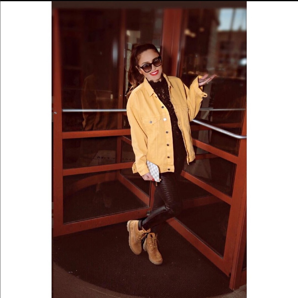 COPY - HM Yellow Jean Jacket oversized